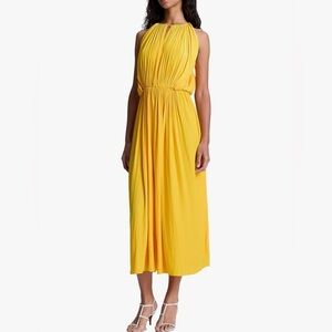 ALC Meredith midi dress in mango NWT